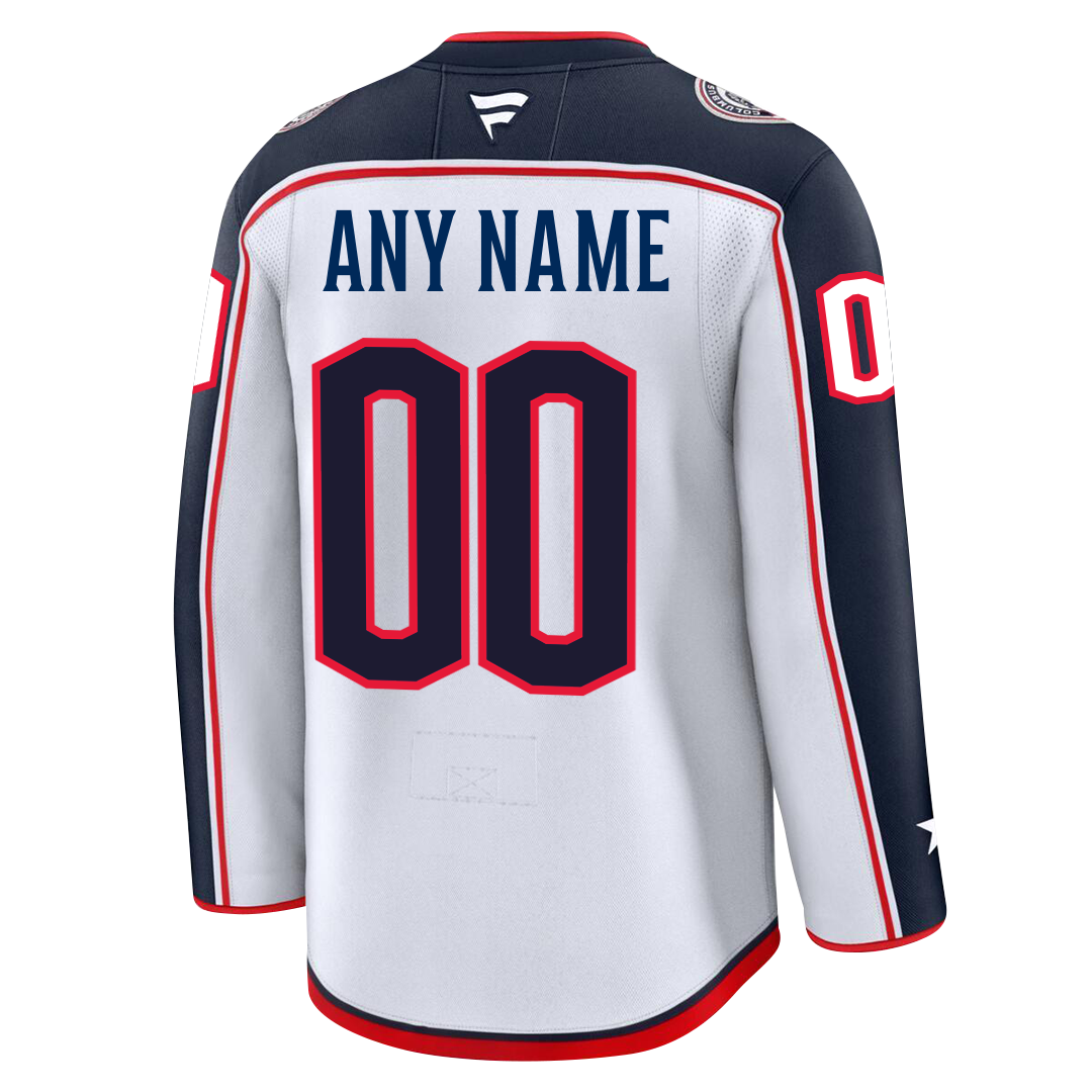 Customizable Columbus Blue Jackets 2024 Fanatics Premium Official NHL AWAY Jersey