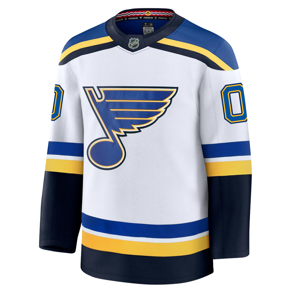 Customizable St. Louis Blues 2024 Fanatics Premium Official NHL AWAY Jersey