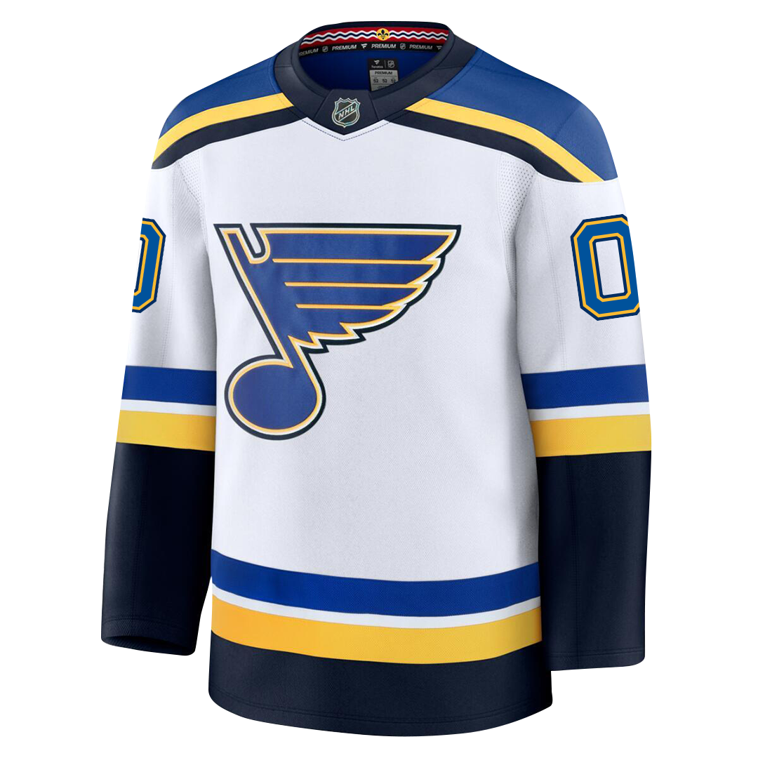 Customizable St. Louis Blues 2024 Fanatics Premium Official NHL AWAY Jersey