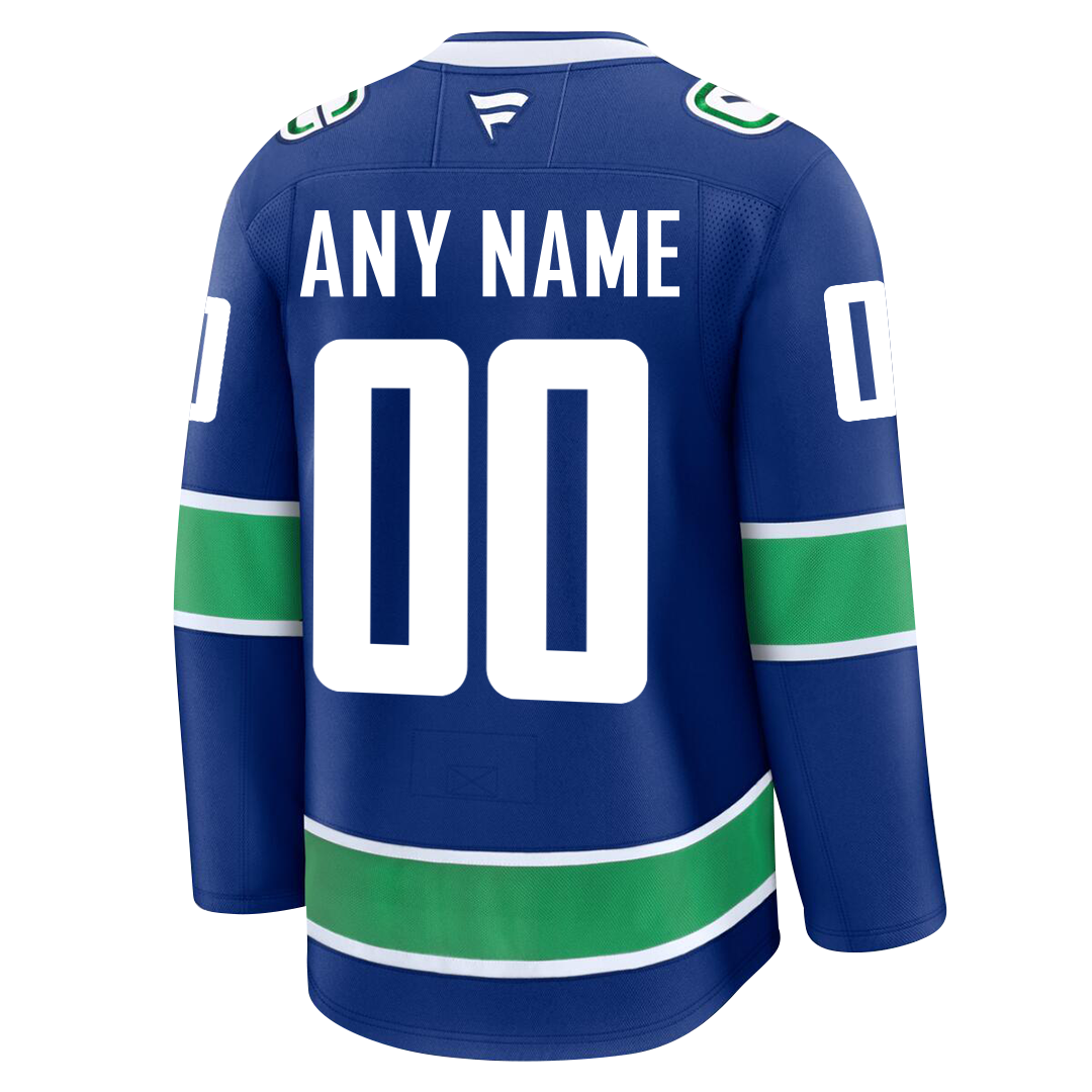 Customizable Vancouver Canucks 2024 Fanatics Premium Official NHL HOME Jersey