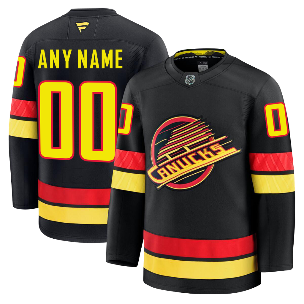 Customizable Vancouver Canucks 2024 Fanatics Premium Official NHL THIRD ALTERNATE Jersey