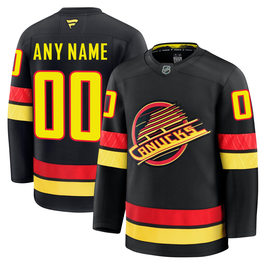 Customizable Vancouver Canucks 2024 Fanatics Premium Official NHL THIRD ALTERNATE Jersey
