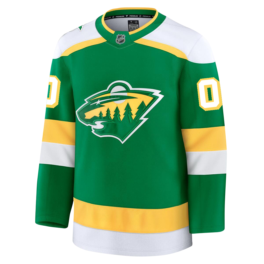 Customizable Minnesota Wild 2024 Fanatics Premium Official NHL THIRD ALTERNATE Jersey