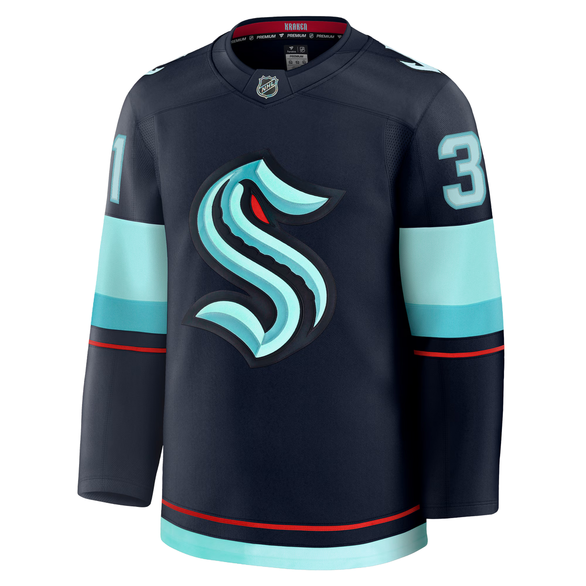 Philipp Grubauer Seattle Kraken Fanatics Premium Home Jersey