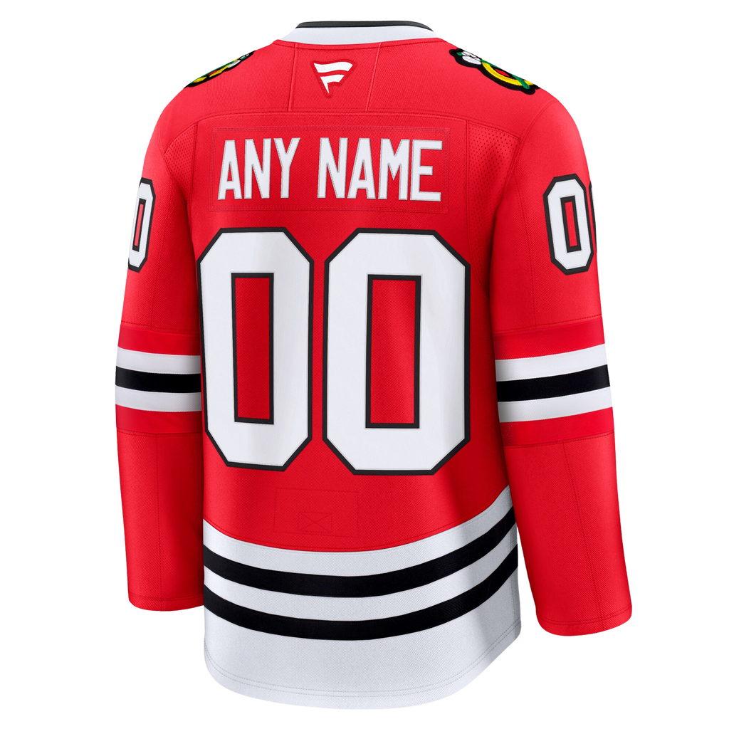 Customizable Chicago Blackhawks 2024 Fanatics Premium Official NHL HOME Jersey