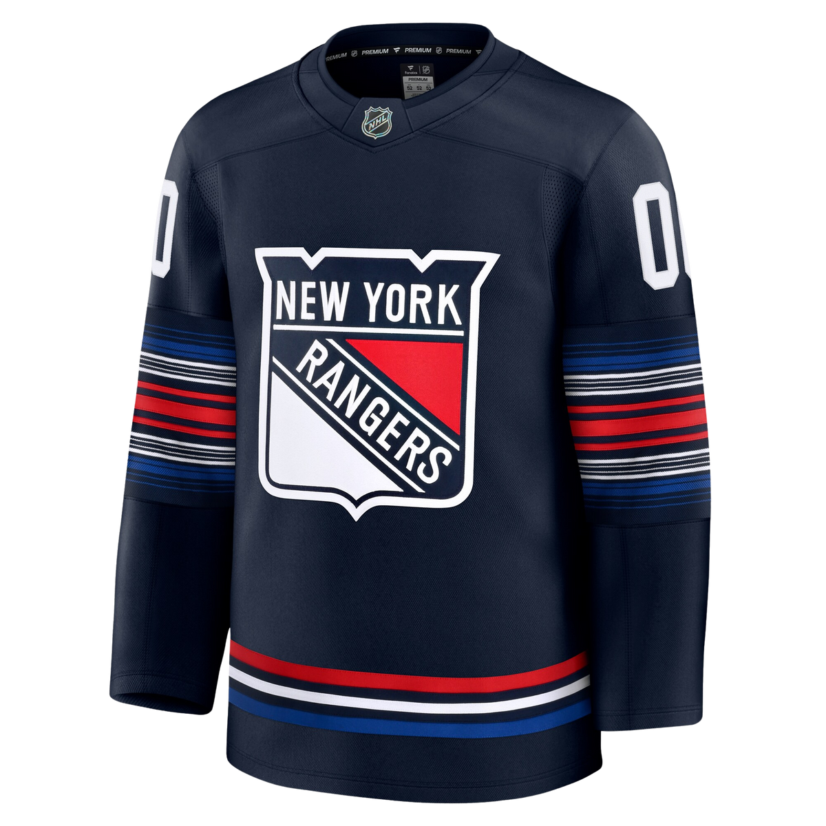 Customizable New York Rangers 2024 Fanatics Premium Official NHL THIRD ALTERNATE Jersey