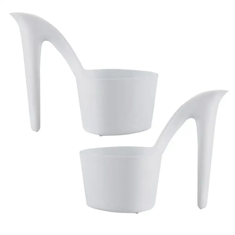 2pcs Flowerpot High Heel Shaped Patio Indoor Outdoor Shoe Shape Plant Nursery Pot Succulent Planter