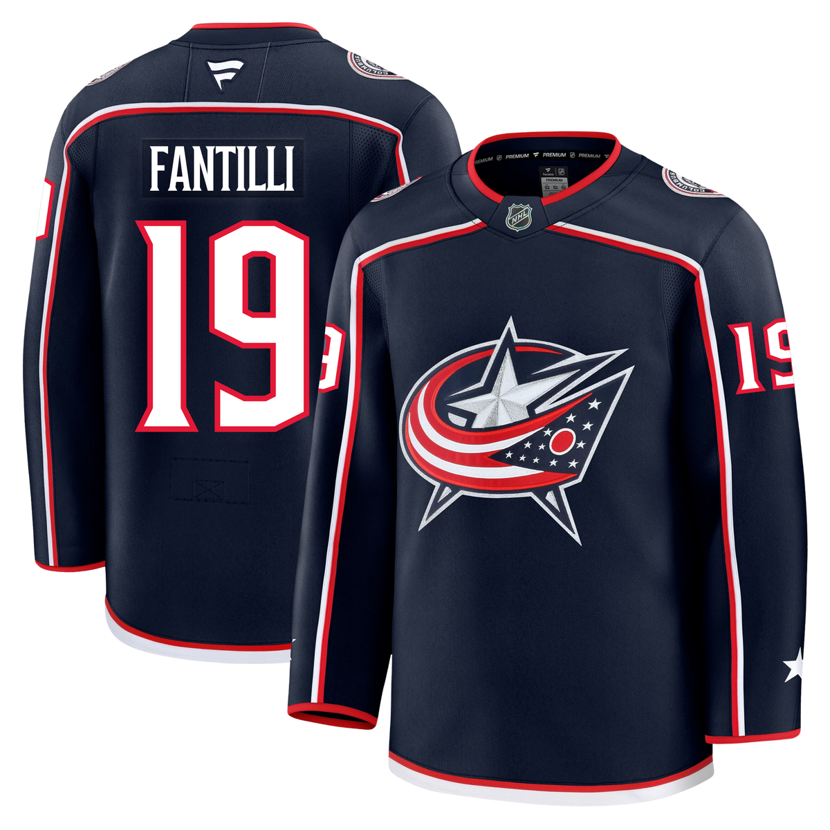 Adam Fantilli Columbus Blue Jackets Fanatics Premium Home Jersey