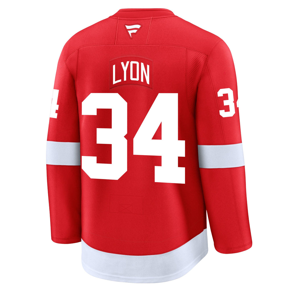 Alex Lyon Detroit Red Wings Fanatics Premium Home Jersey