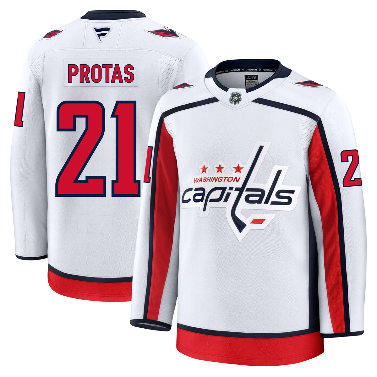 Aliaksei Protas Washington Capitals Fanatics Premium Away Jersey