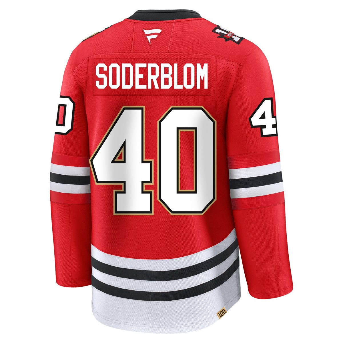 Arvid Soderblom Chicago Blackhawks Fanatics Centennial Premium Jersey