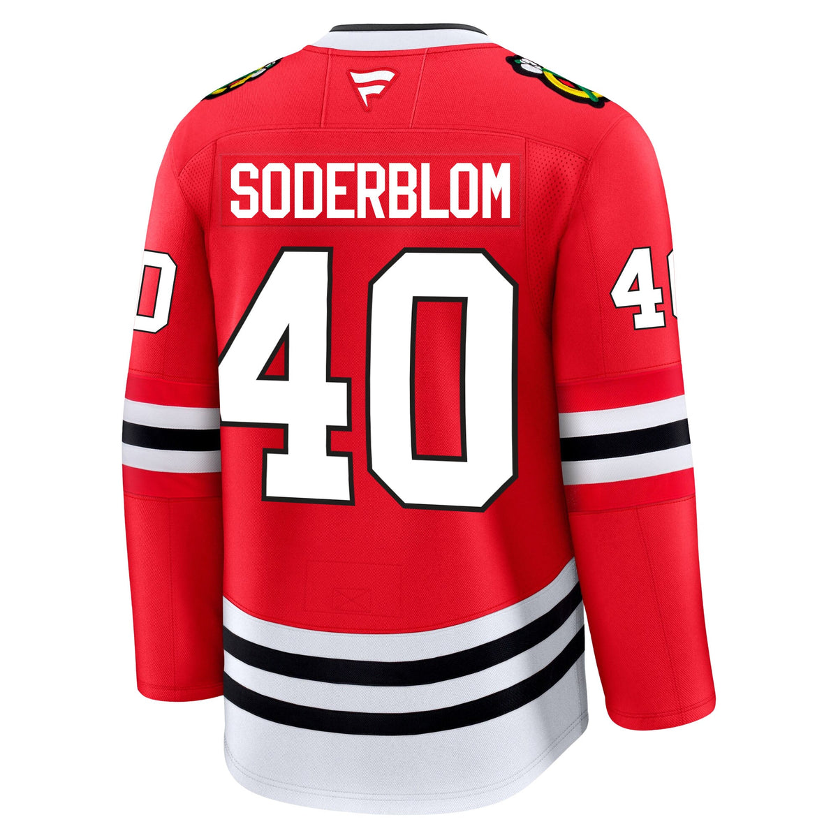 Arvid Soderblom Chicago Blackhawks Fanatics Premium Home Jersey