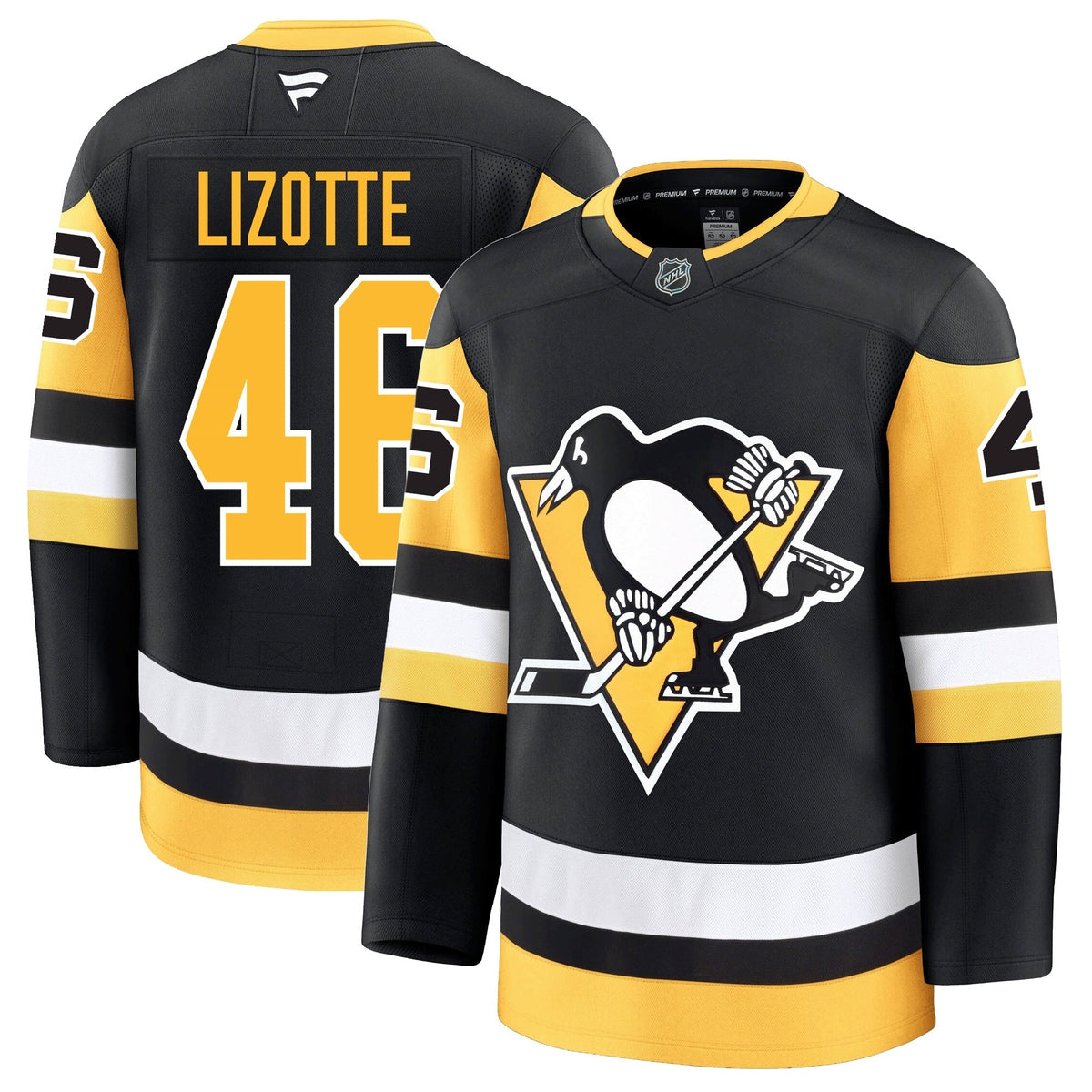 Blake Lizotte Pittsburgh Penguins Fanatics Premium Home Jersey