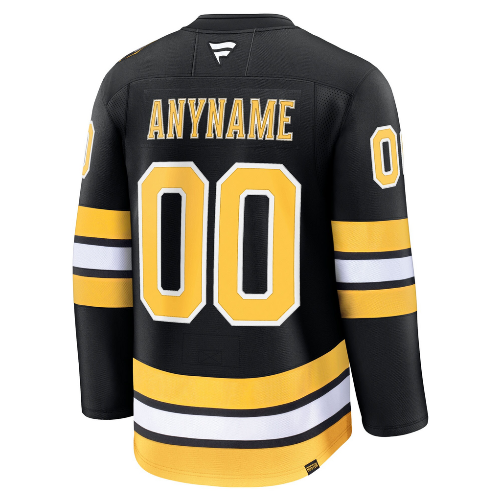 Customizable Boston Bruins 2025 Fanatics Premium Official NHL Home Jersey
