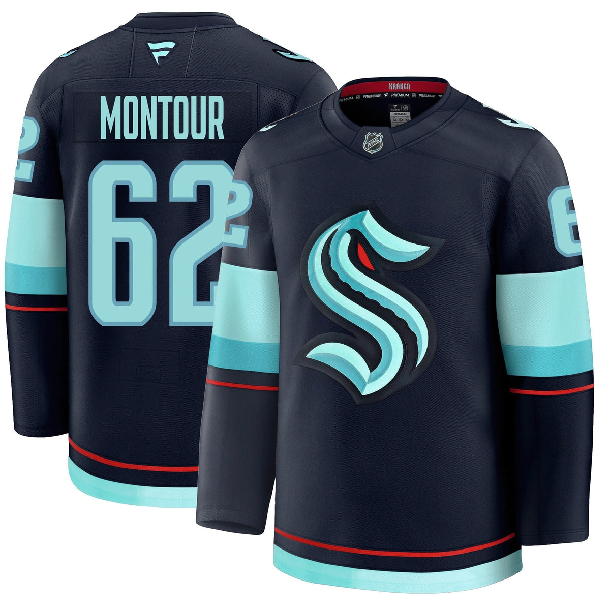 Brandon Montour Seattle Kraken Fanatics Premium Home Jersey
