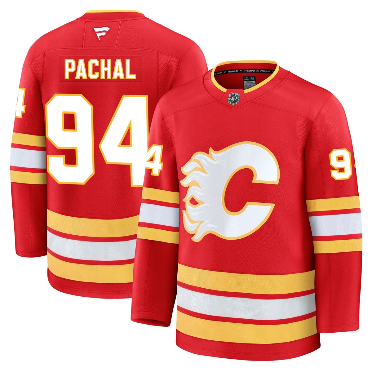 Brayden Pachal Calgary Flames Fanatics Premium Home Jersey