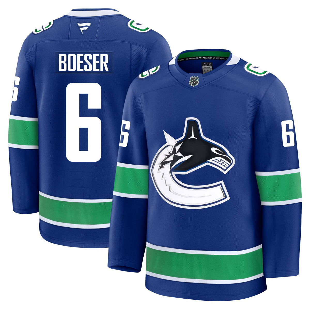 Brock Boeser Vancouver Canucks Fanatics Premium Home Jersey