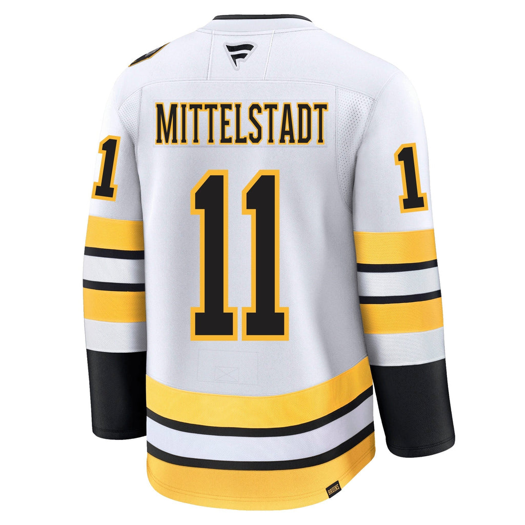 Casey Mittelstadt Boston Bruins Fanatics Away Premium Jersey