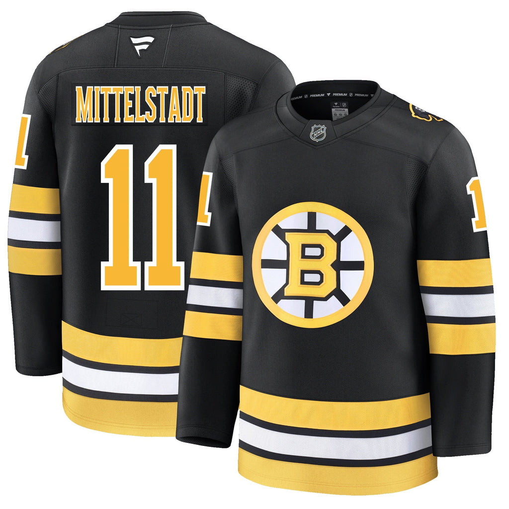 Casey Mittelstadt Boston Bruins Fanatics Home Premium Jersey