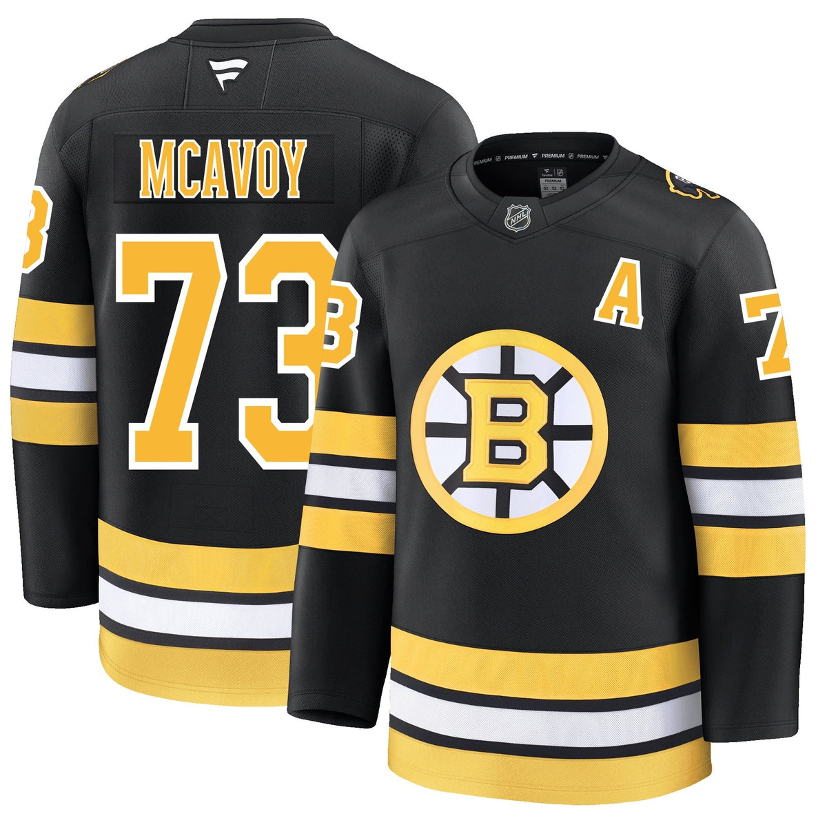 Charlie McAvoy Boston Bruins Fanatics Home Premium Jersey