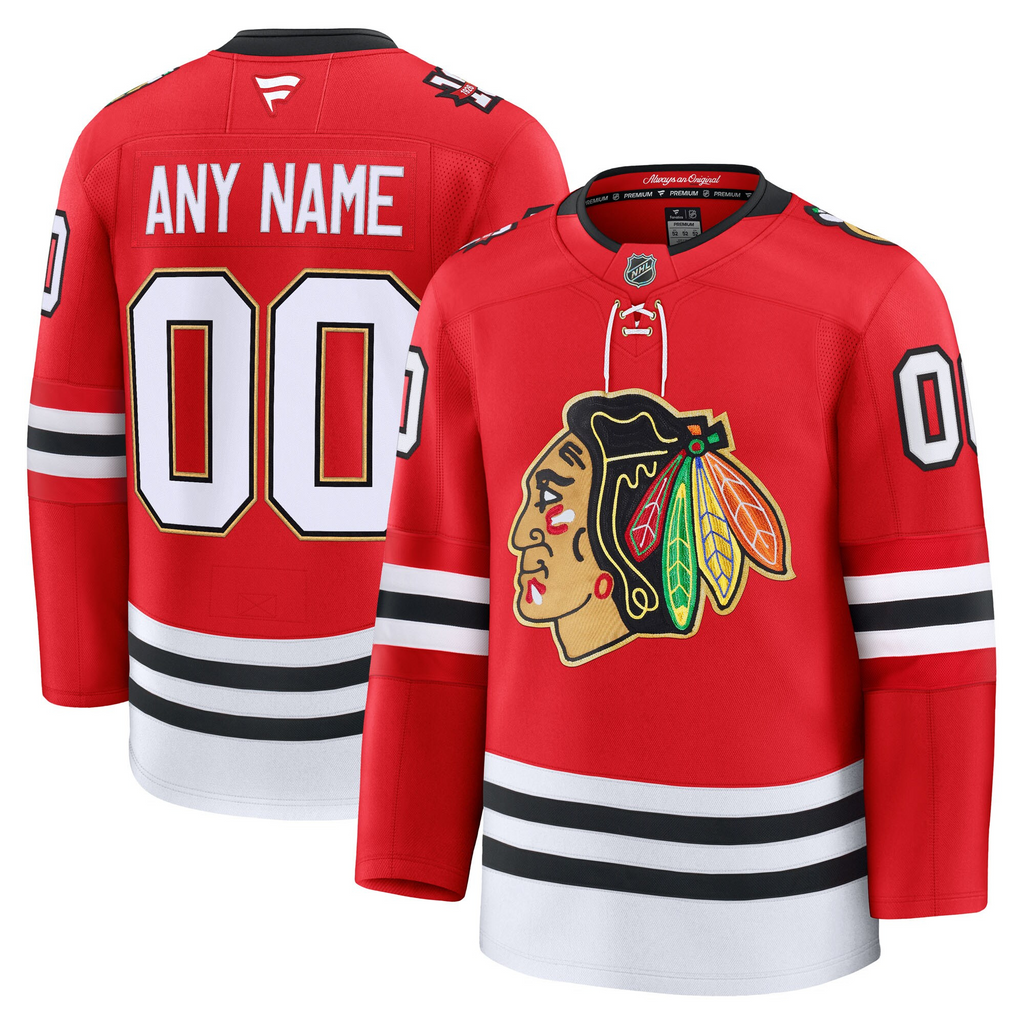Customizable Chicago Blackhawks Fanatics Premium Centennial Jersey