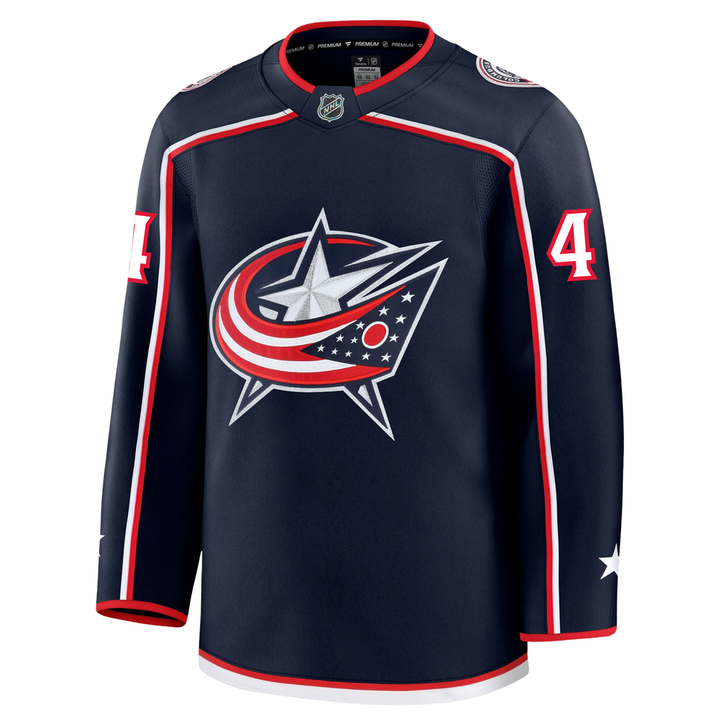 Cole Sillinger Columbus Blue Jackets Fanatics Premium Home Jersey