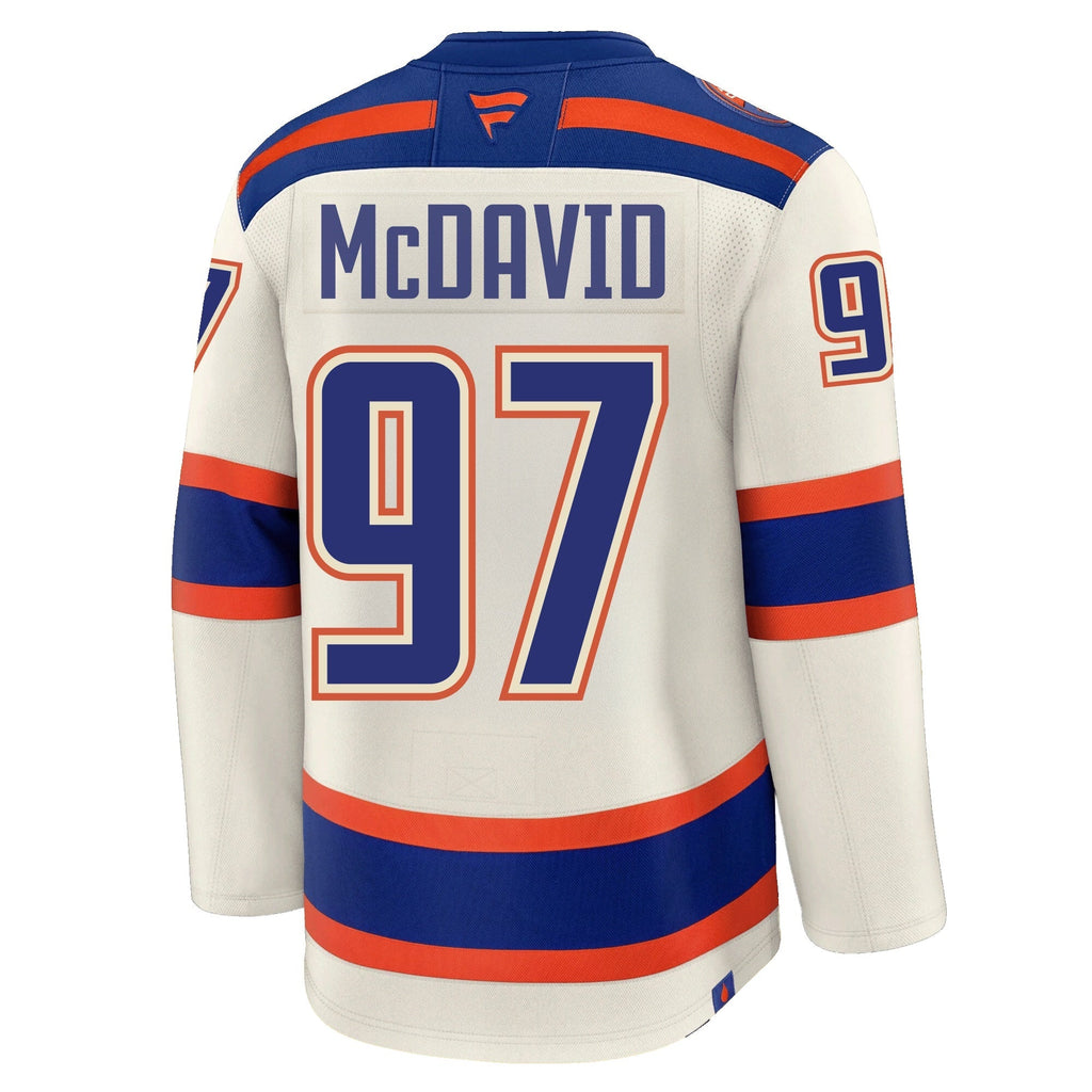 Connor McDavid Edmonton Oilers Fanatics Alternate Premium Jersey
