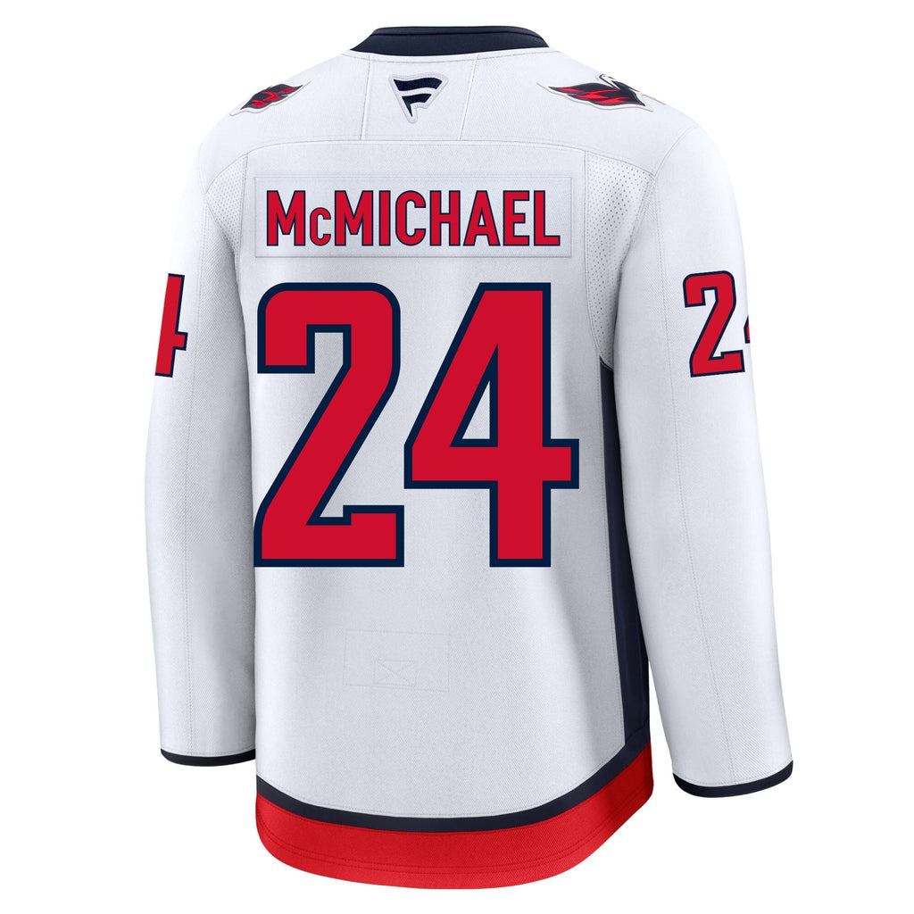 Connor Mcmichael Washington Capitals Fanatics Premium Away Jersey