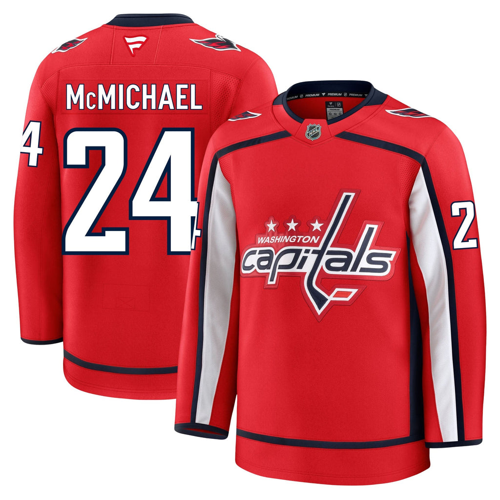 Connor Mcmichael Washington Capitals Fanatics Premium Home Jersey