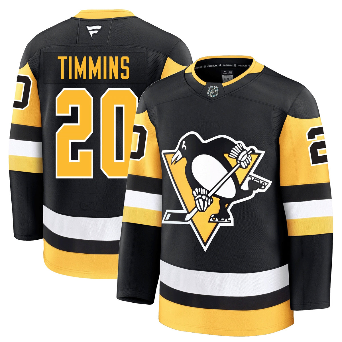 Conor Timmins Pittsburgh Penguins Fanatics Premium Home Jersey