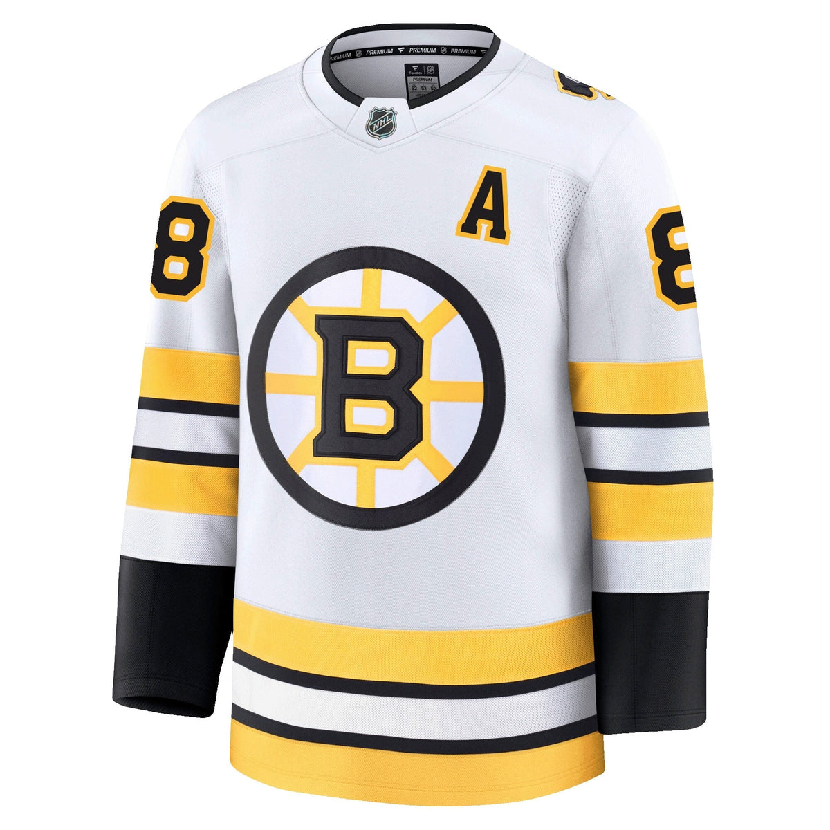 David Pastrnak Boston Bruins Fanatics Away Premium Jersey
