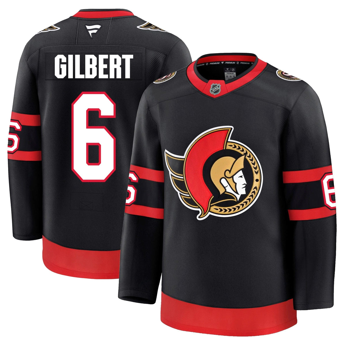 Dennis Gilbert Ottawa Senators Fanatics Premium Home Jersey