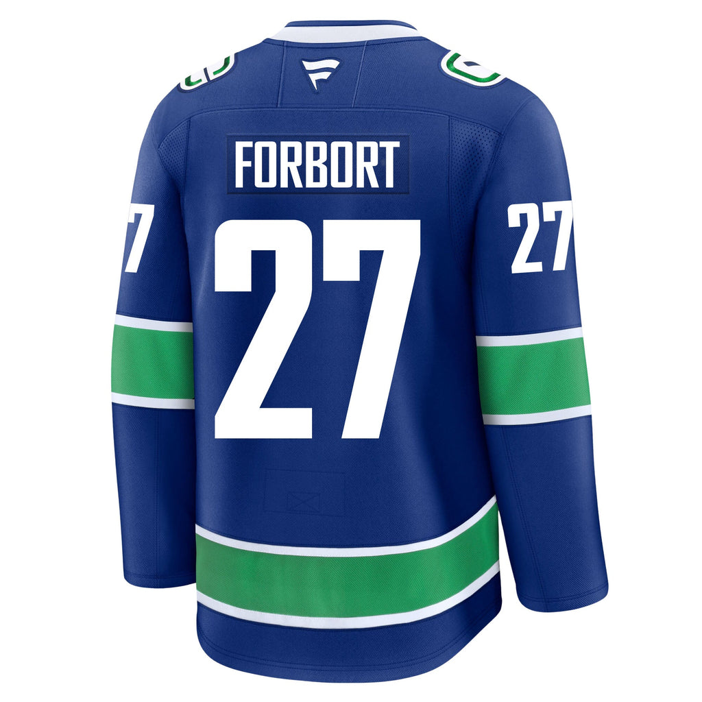 Derek Forbort Vancouver Canucks Fanatics Premium Home Jersey