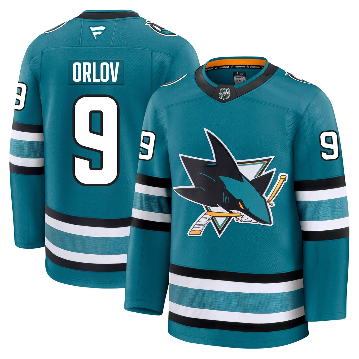 Dmitry Orlov San Jose Sharks Fanatics Premium Home Jersey