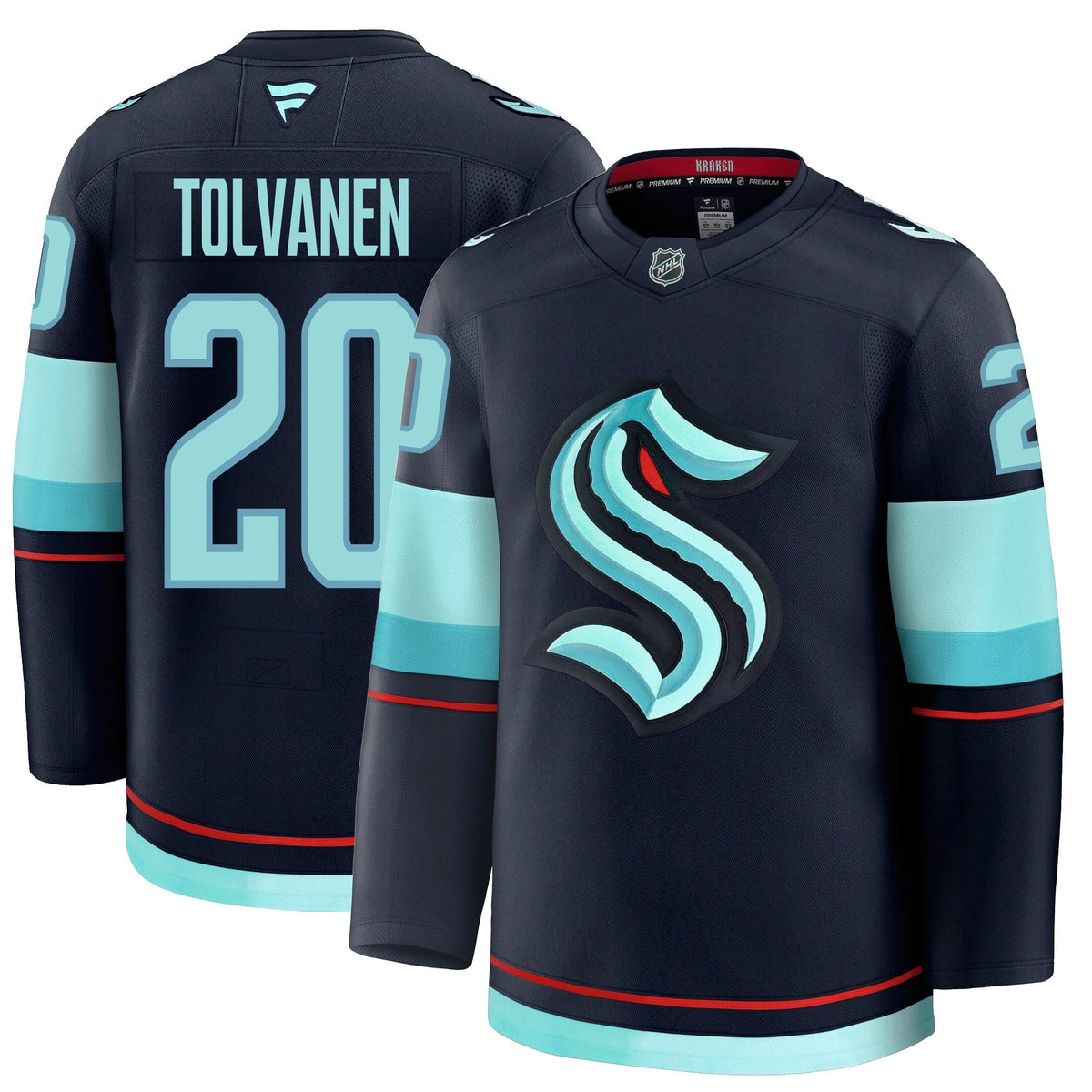 Eeli Tolvanen Seattle Kraken Fanatics Premium Home Jersey