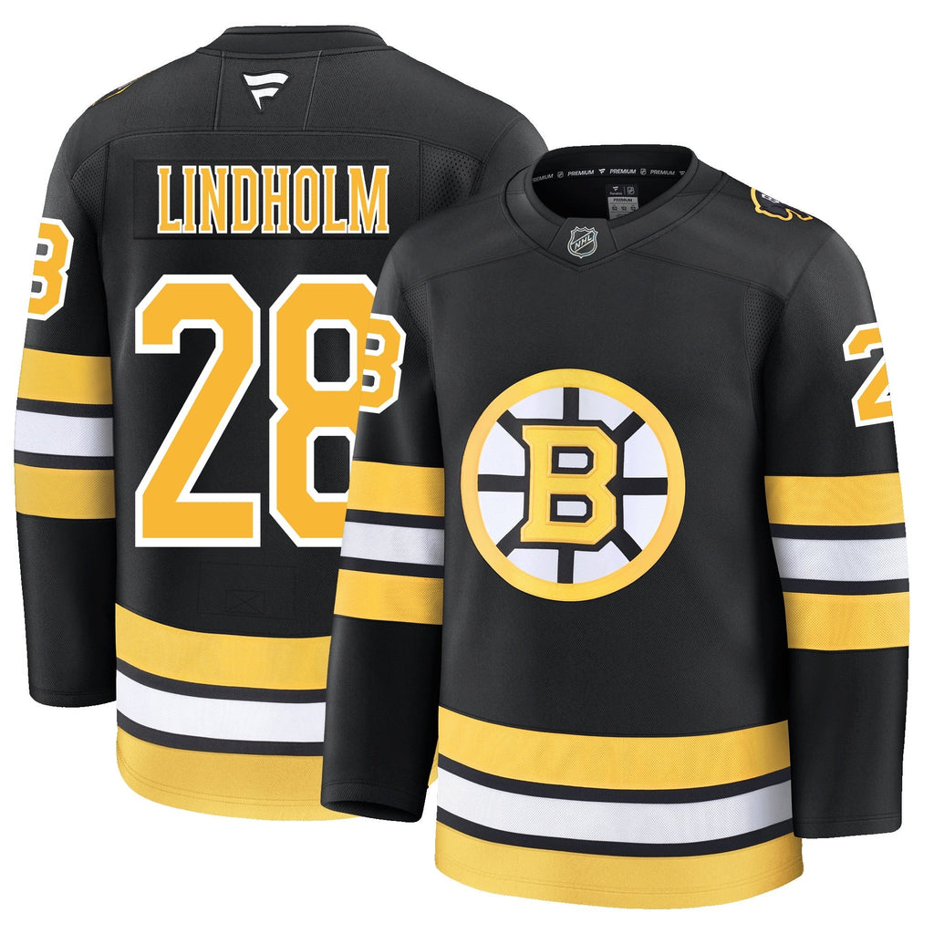 Elias Lindholm Boston Bruins Fanatics Home Premium Jersey