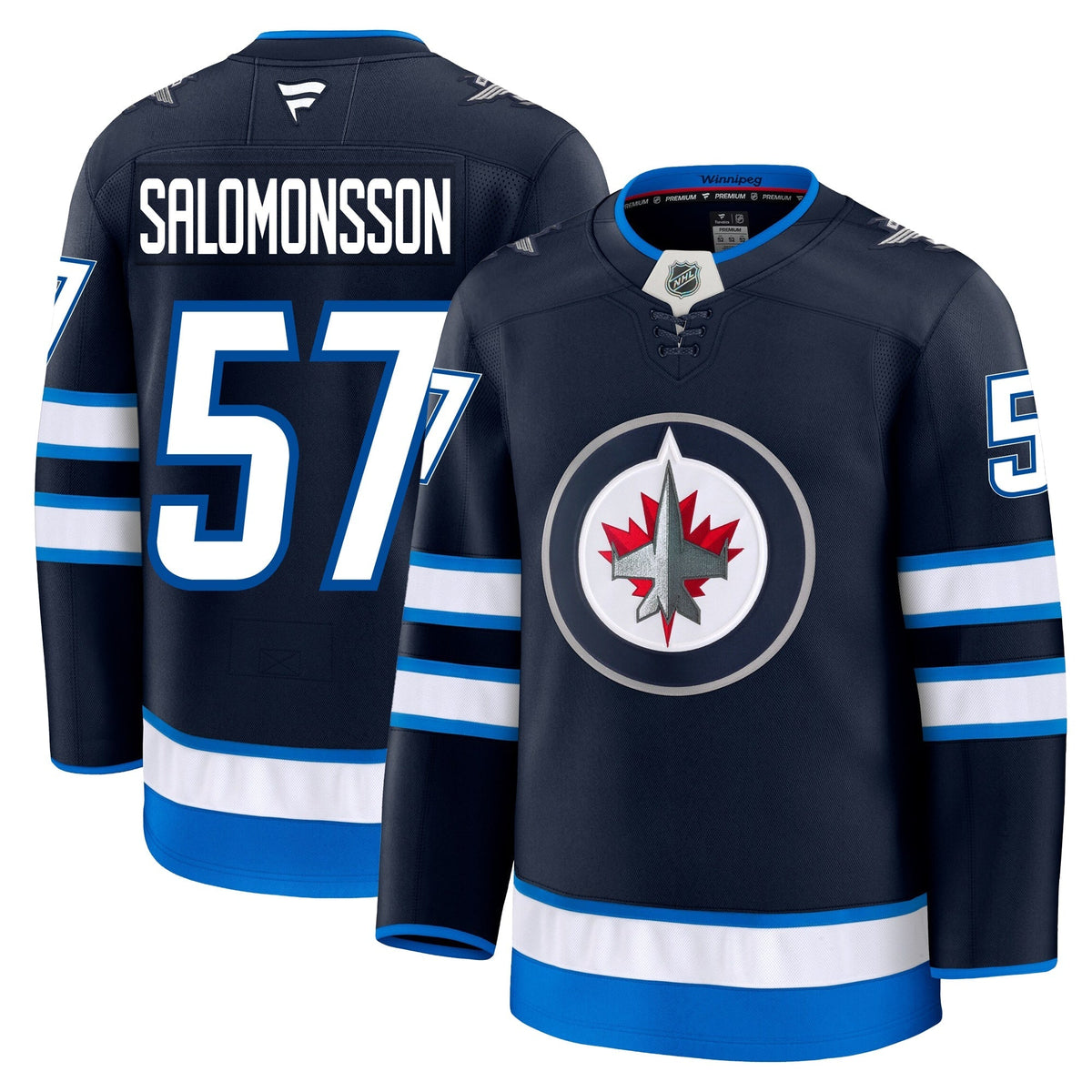 Elias Salomonsson Winnipeg Jets Fanatics Premium Home Jersey