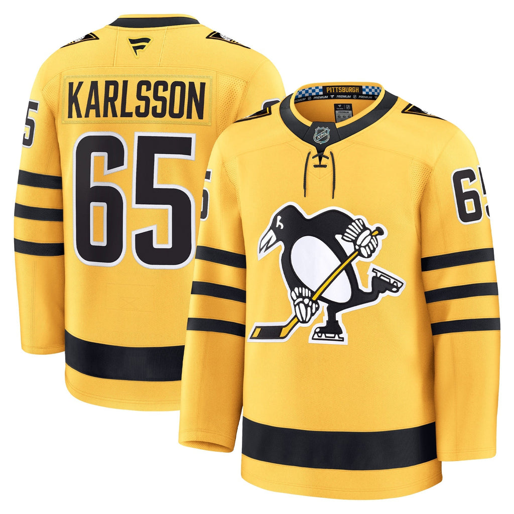 Erik Karlsson Pittsburgh Penguins Fanatics Alternate Premium Jersey
