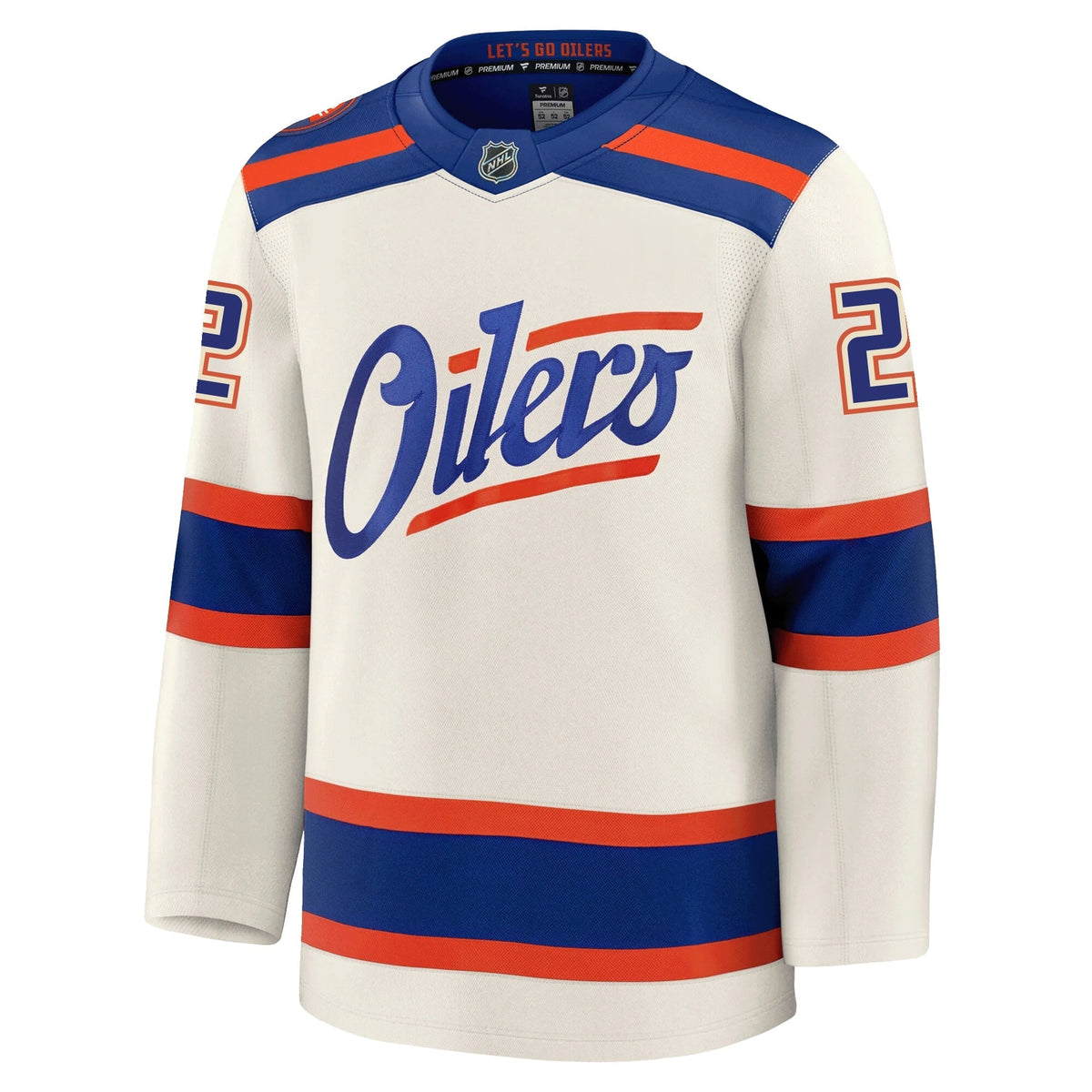 Evan Bouchard Edmonton Oilers Fanatics Alternate Premium Jersey