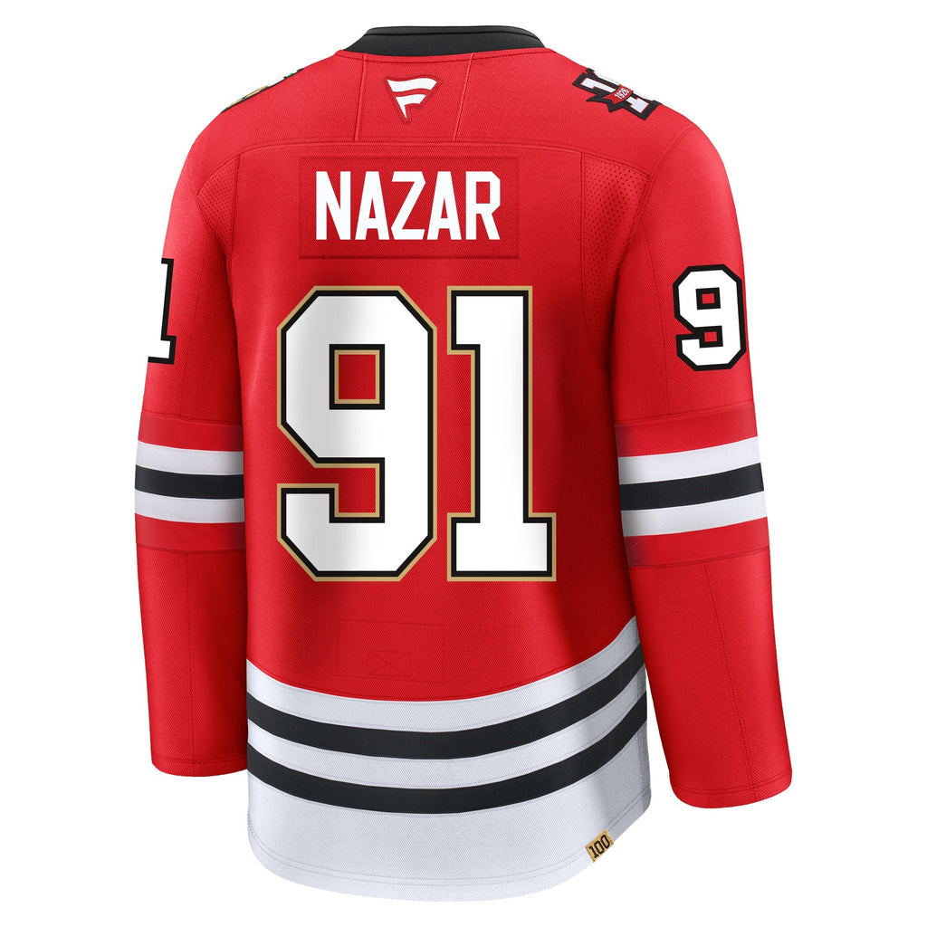 Frank Nazar Chicago Blackhawks Fanatics Centennial Premium Jersey