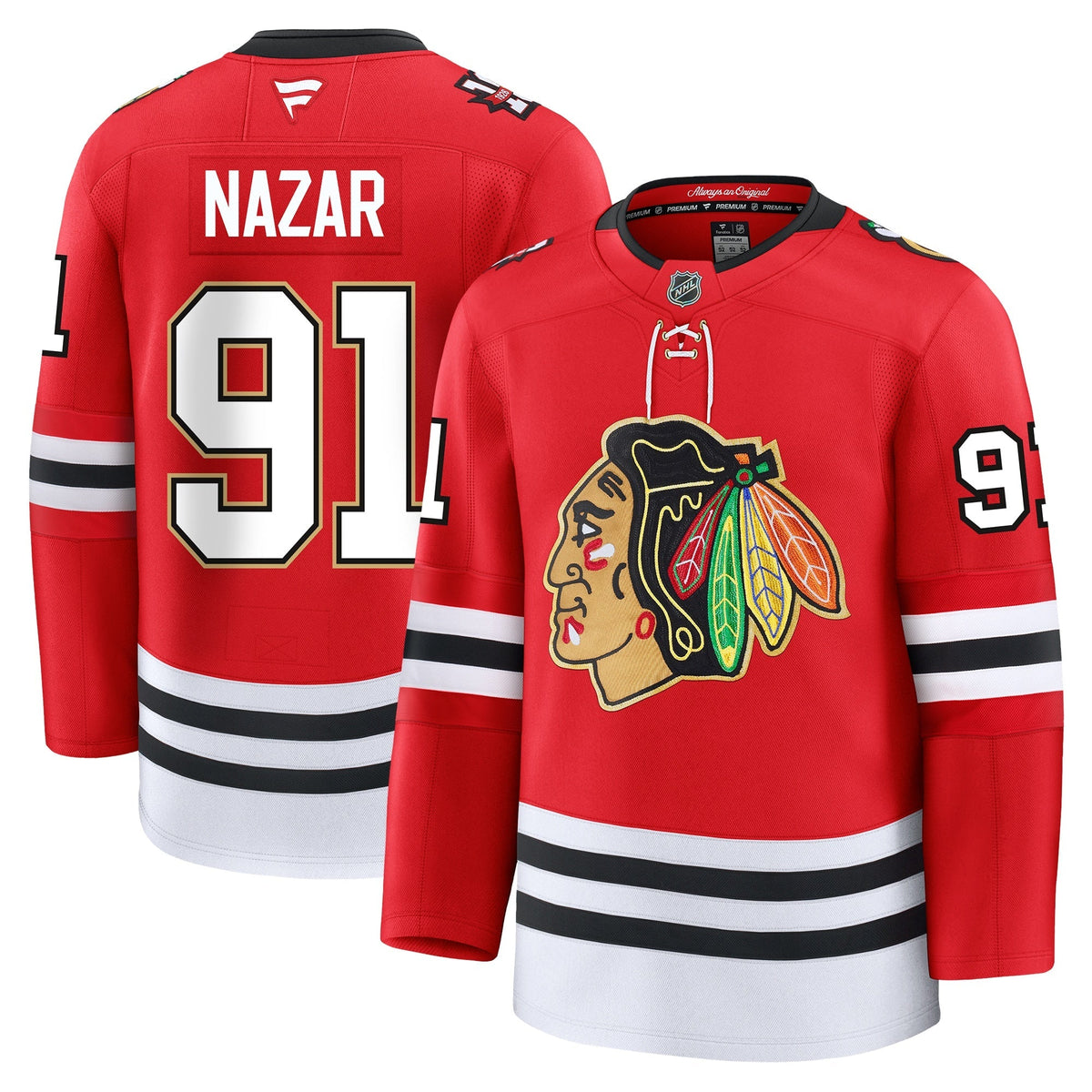 Frank Nazar Chicago Blackhawks Fanatics Centennial Premium Jersey