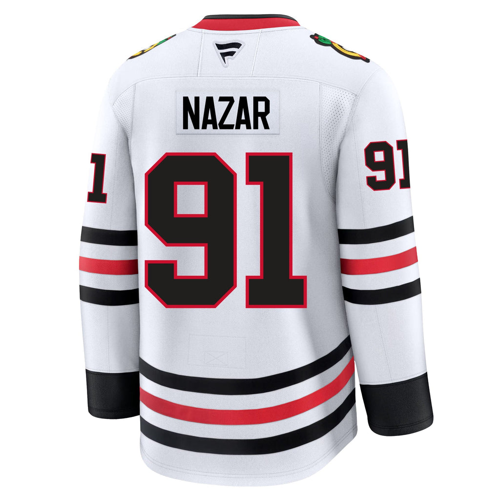 Frank Nazar Chicago Blackhawks Fanatics Premium Away Jersey