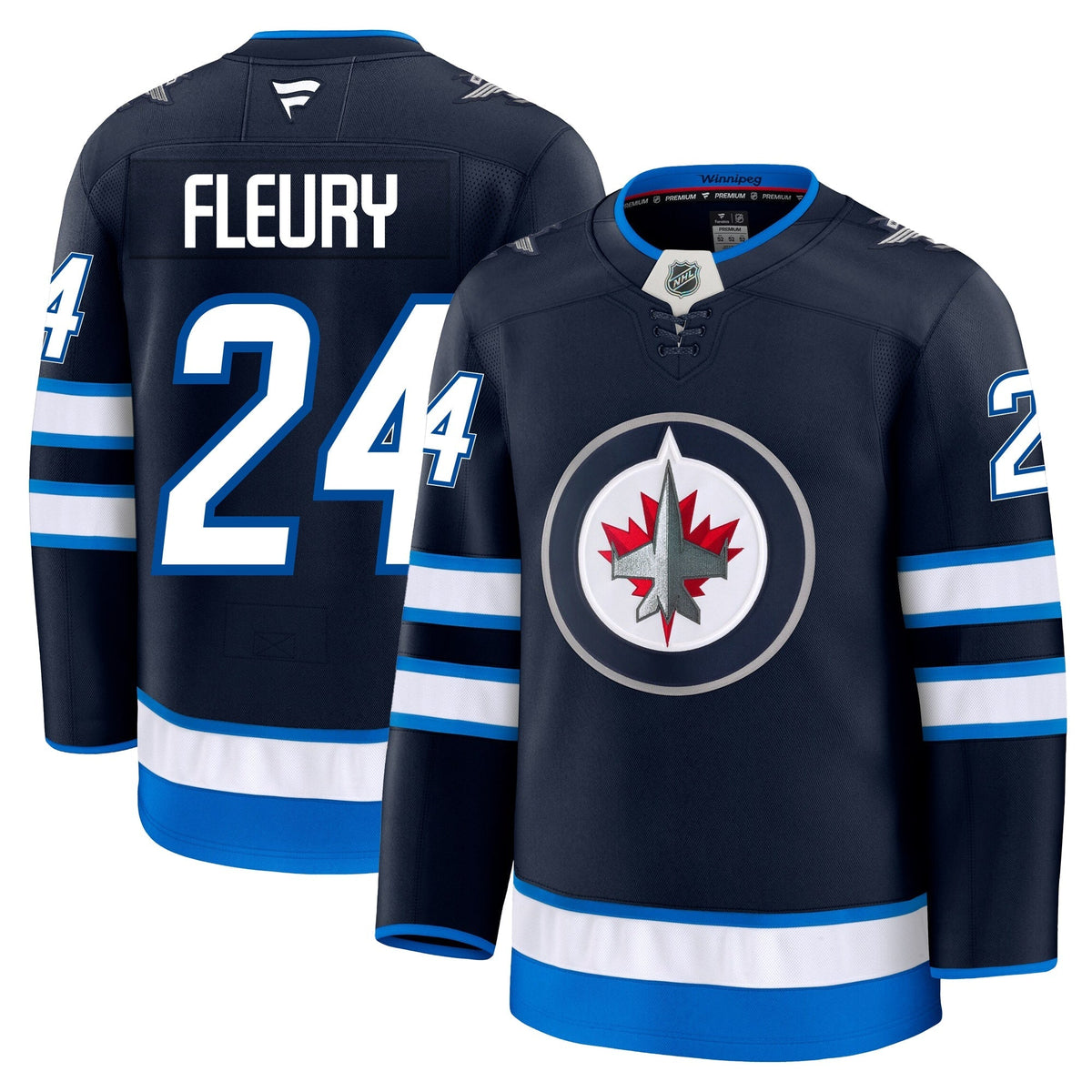 Haydn Fleury Winnipeg Jets Fanatics Premium Home Jersey