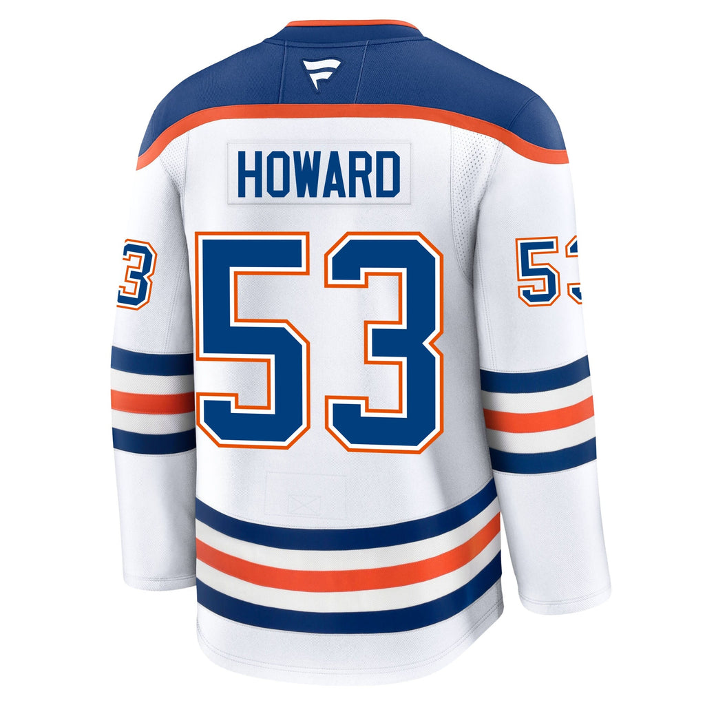 Issac Howard Edmonton Oilers Fanatics Premium Away Jersey