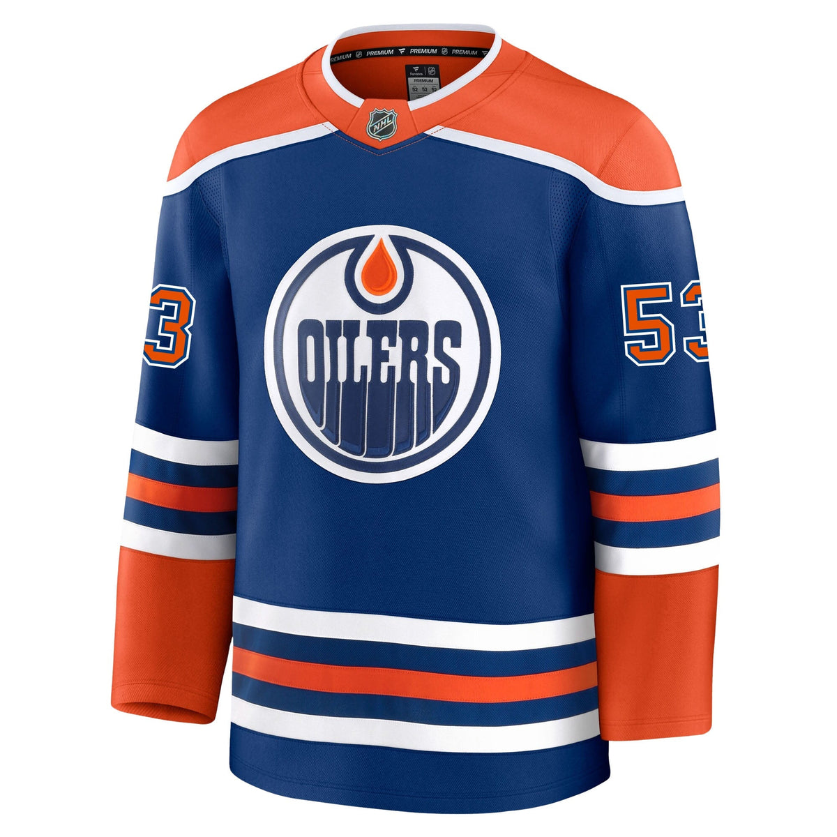Issac Howard Edmonton Oilers Fanatics Premium Home Jersey