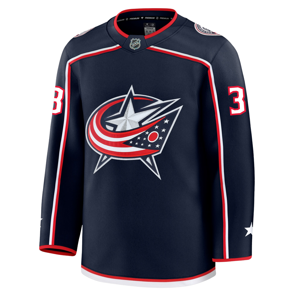 Jack Johnson Columbus Blue Jackets Fanatics Premium Home Jersey