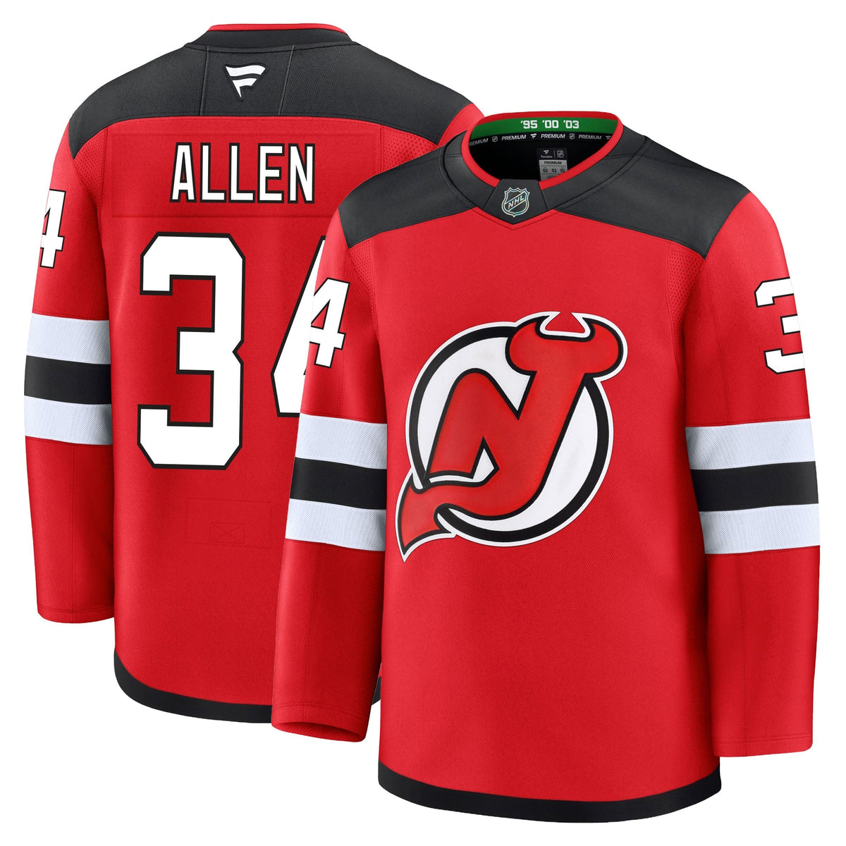Jake Allen New Jersey Devils Fanatics Premium Home Jersey