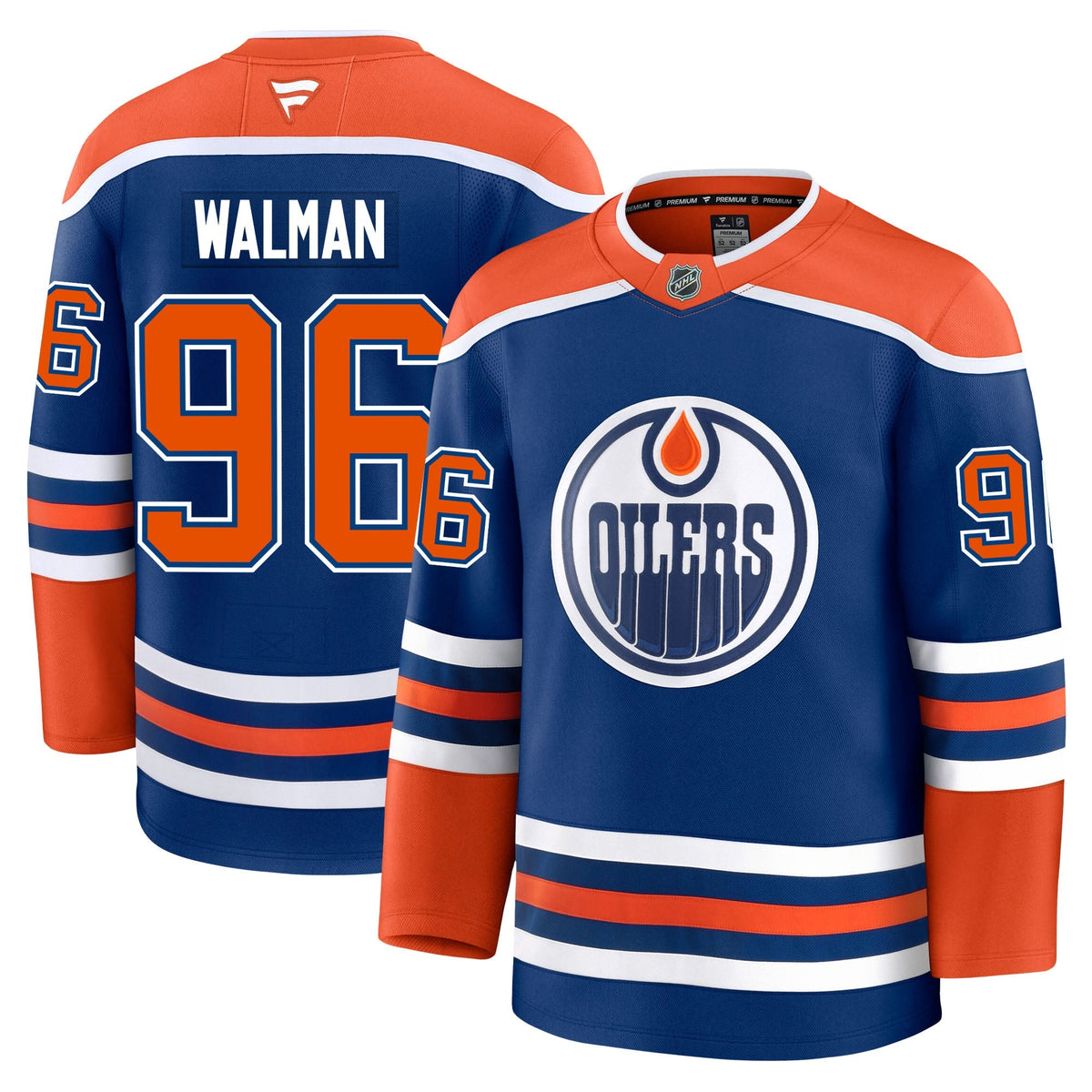 Jake Walman Edmonton Oilers Fanatics Premium Home Jersey