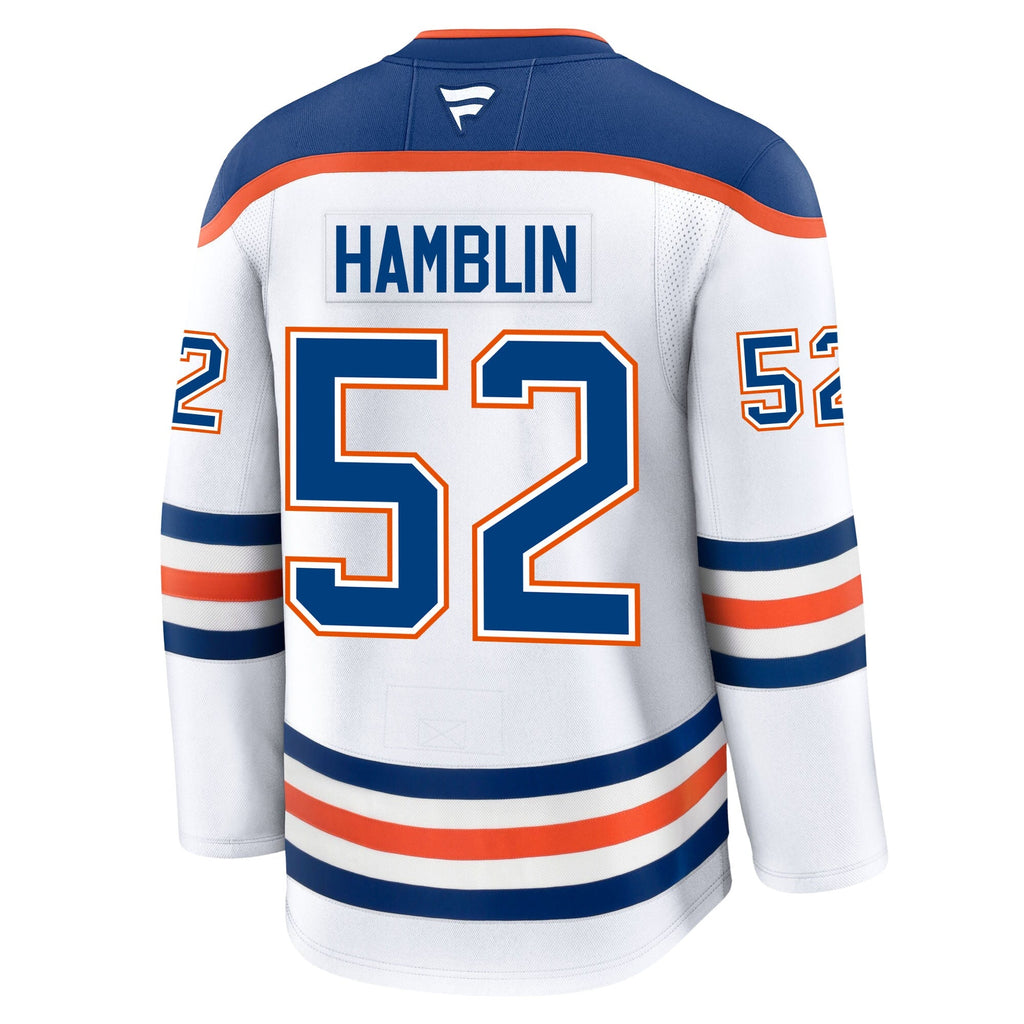 James Hamblin Edmonton Oilers Fanatics Premium Away Jersey