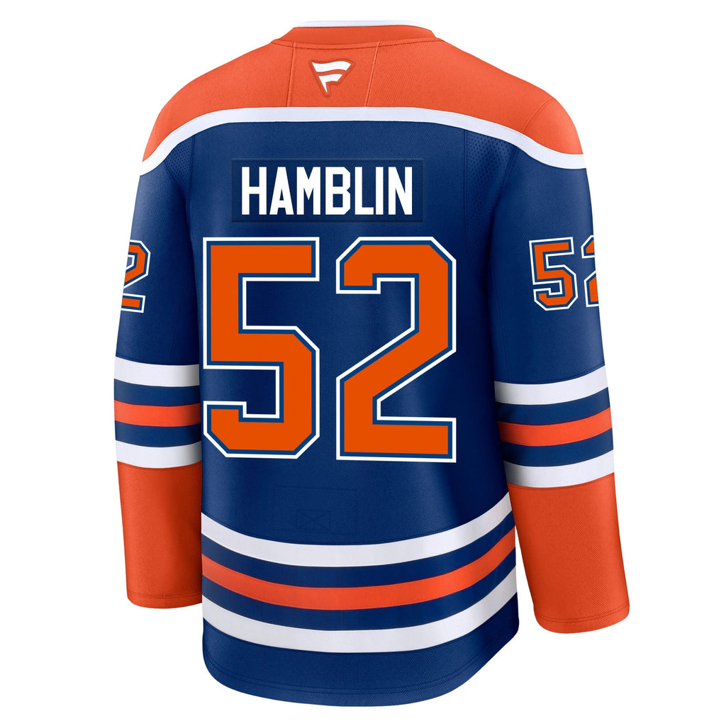 James Hamblin Edmonton Oilers Fanatics Premium Home Jersey